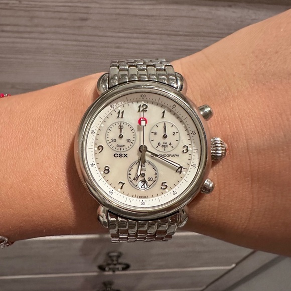 Michele CSX 36 Stainless Steel Watch - Picture 5 of 10